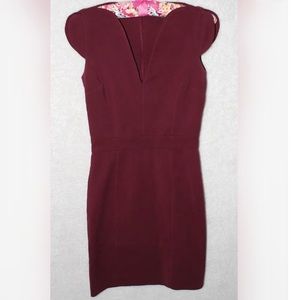 French Connection Notch Neckline Dress, FLAWED